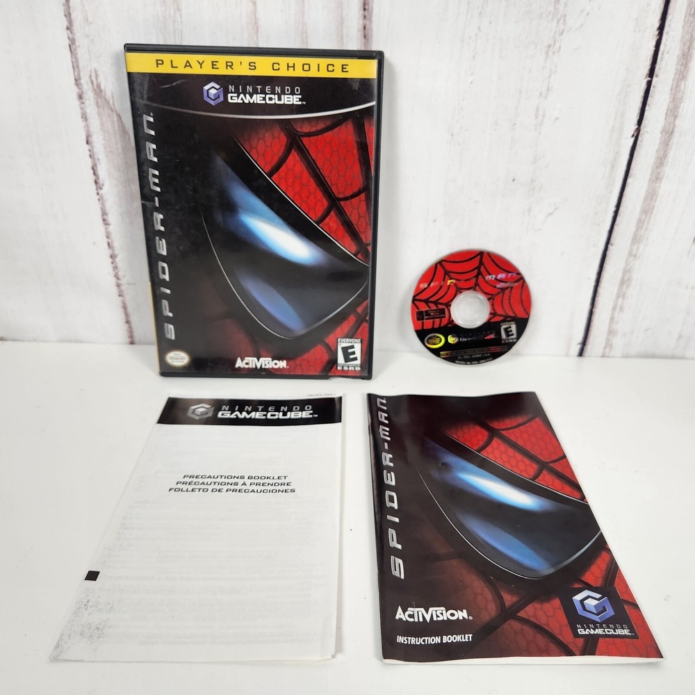 Spider-Man Nintendo GameCube 2002 Player's Choice Complete CIB Activision